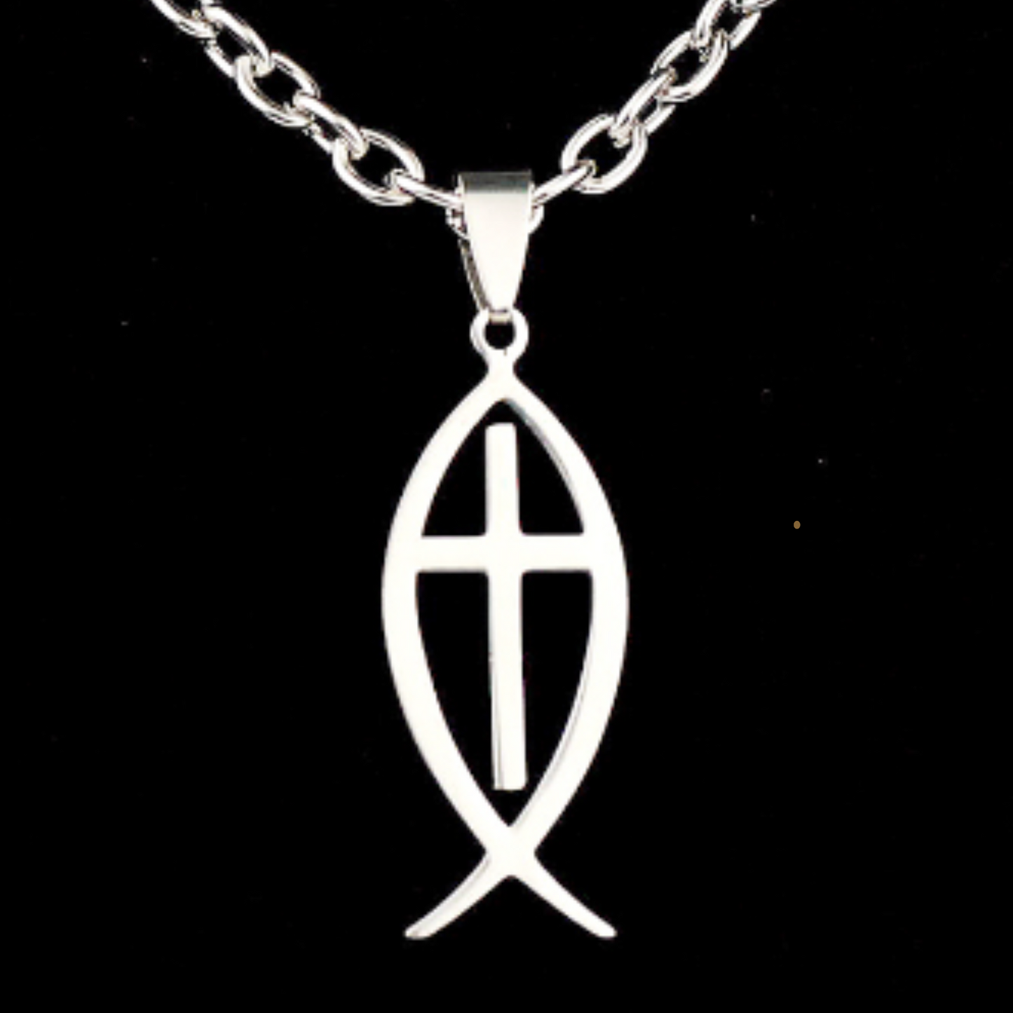 Ichtys Cross Necklace